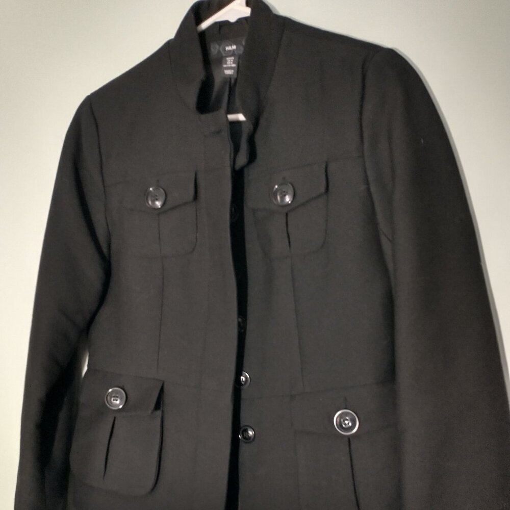 NWOT H&M Contemporary Workwear Suit Utility Jacket Size 10